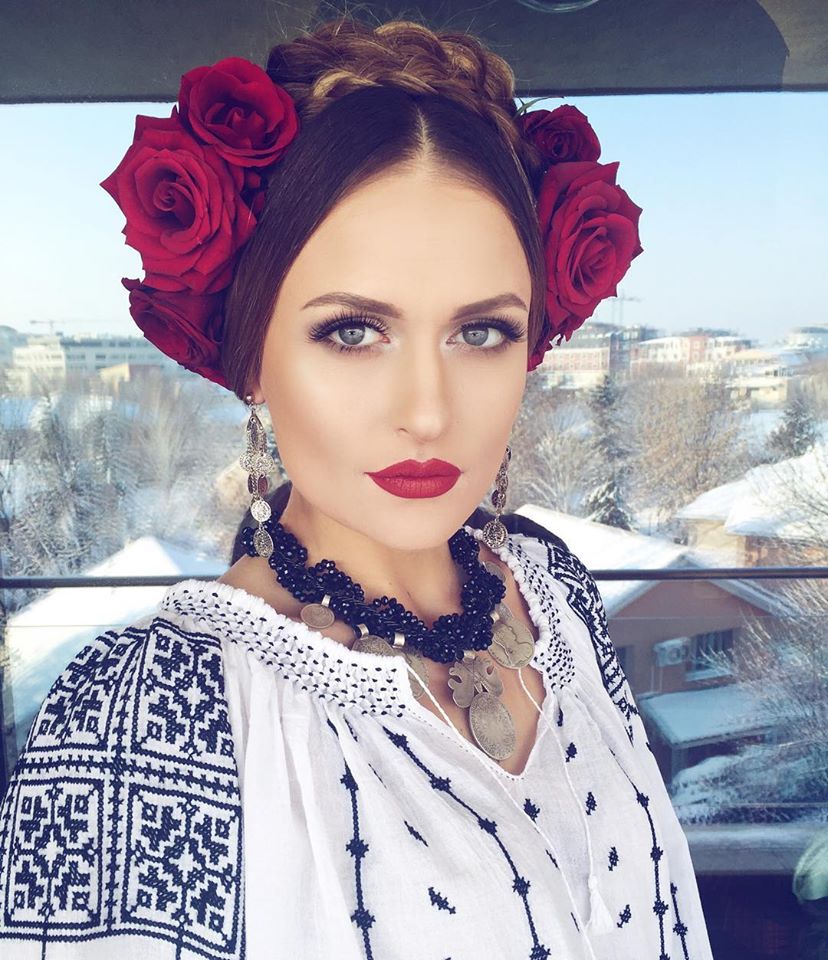 Ie Traditionala Romaneasca Maneca Lunga Cusuta Manual Motivul Steaua Vietii