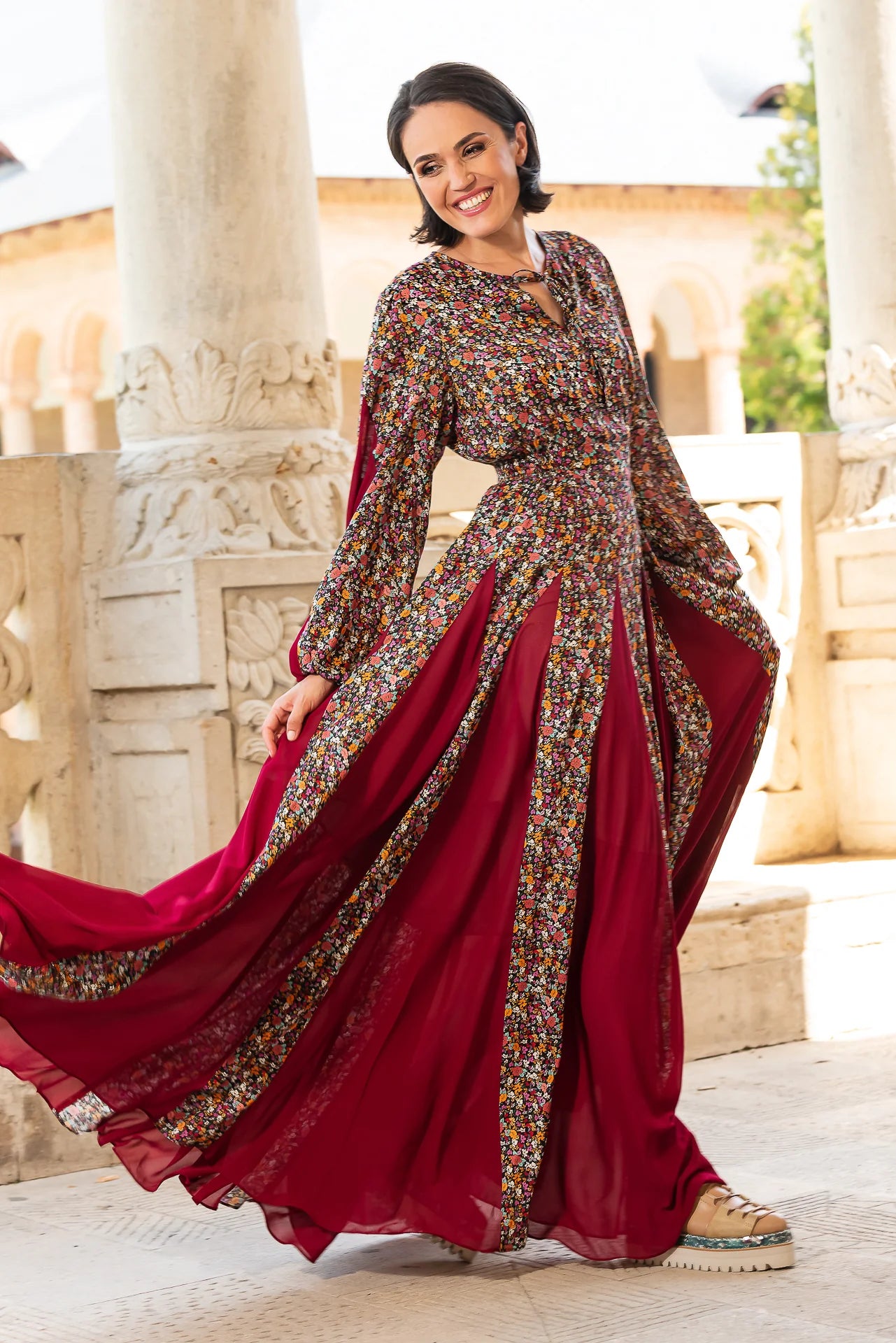 Rochie Statuara cu flori