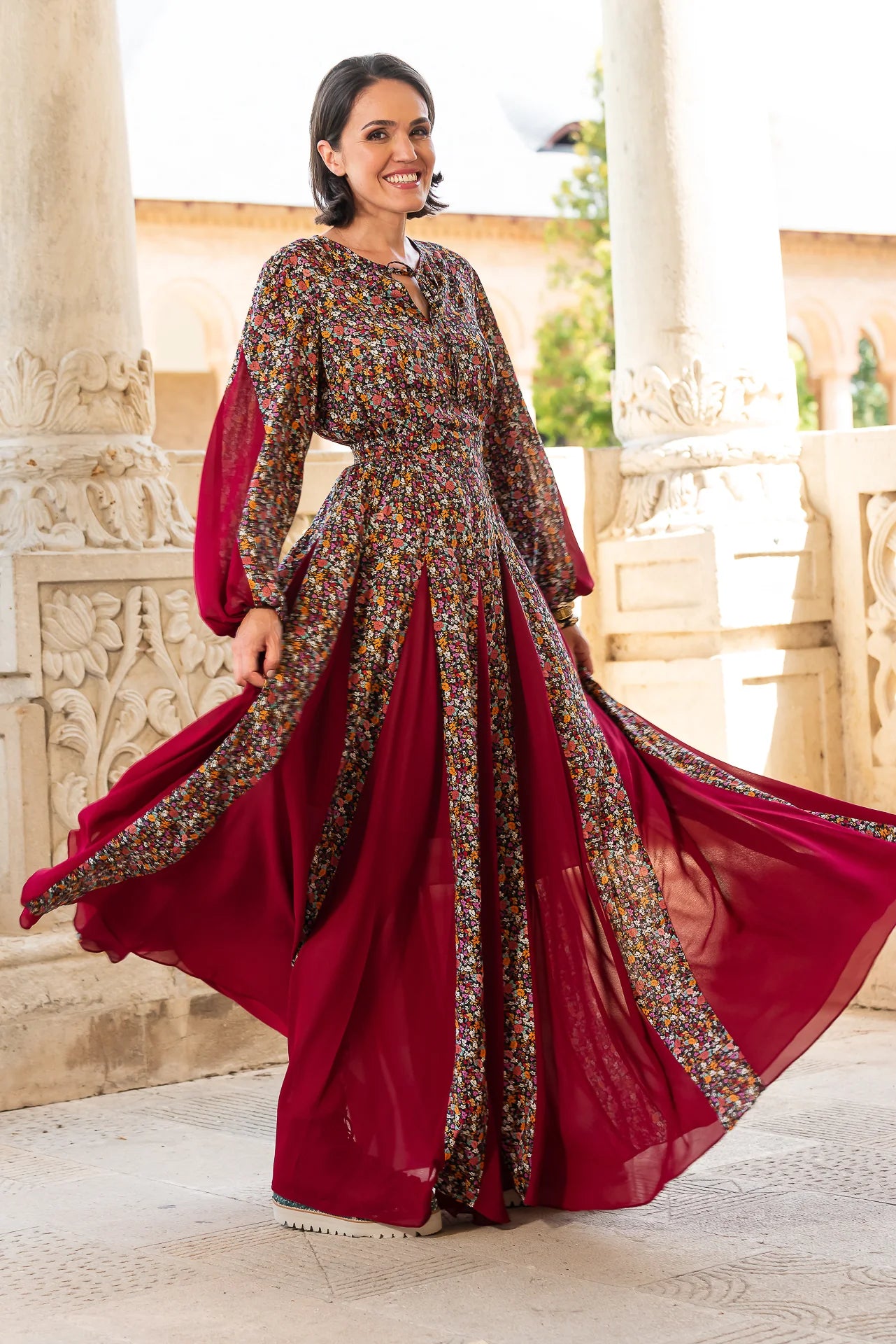 Rochie Statuara cu flori