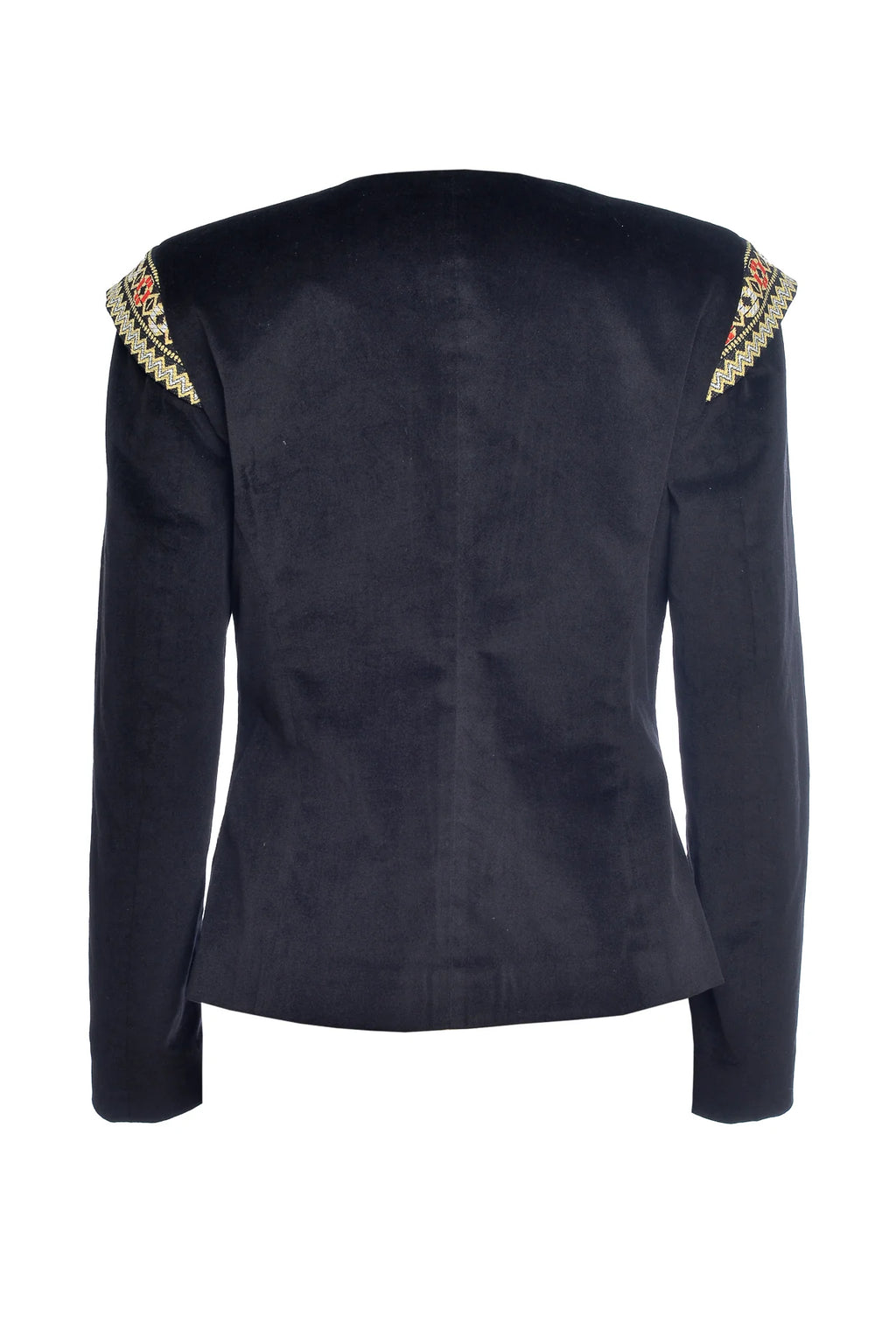Sacou Din Catifea Cu Broderie Romaneasca Arhaica