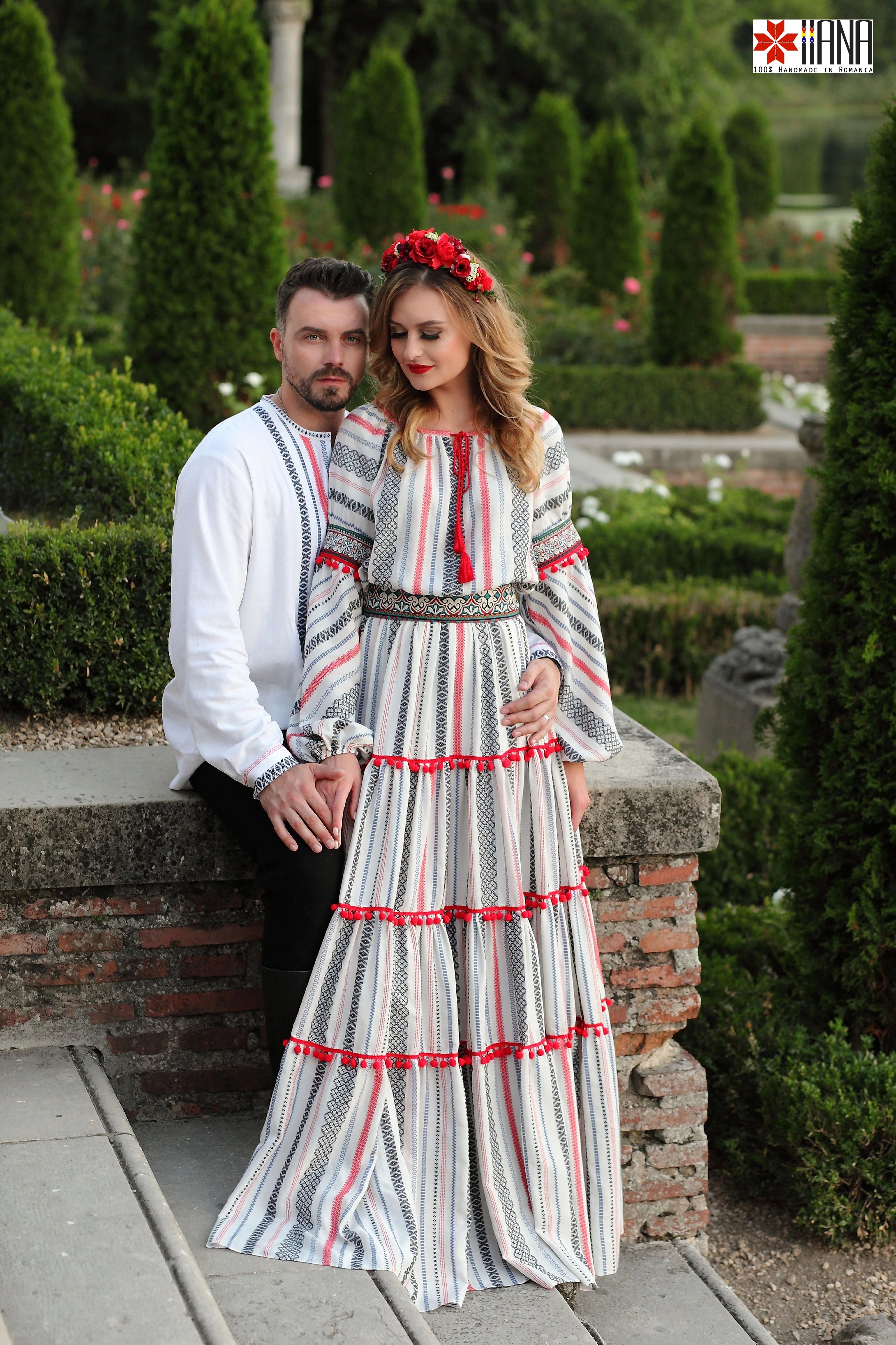 Rochie Boho Populara Stilizata cu Motive Traditionale
