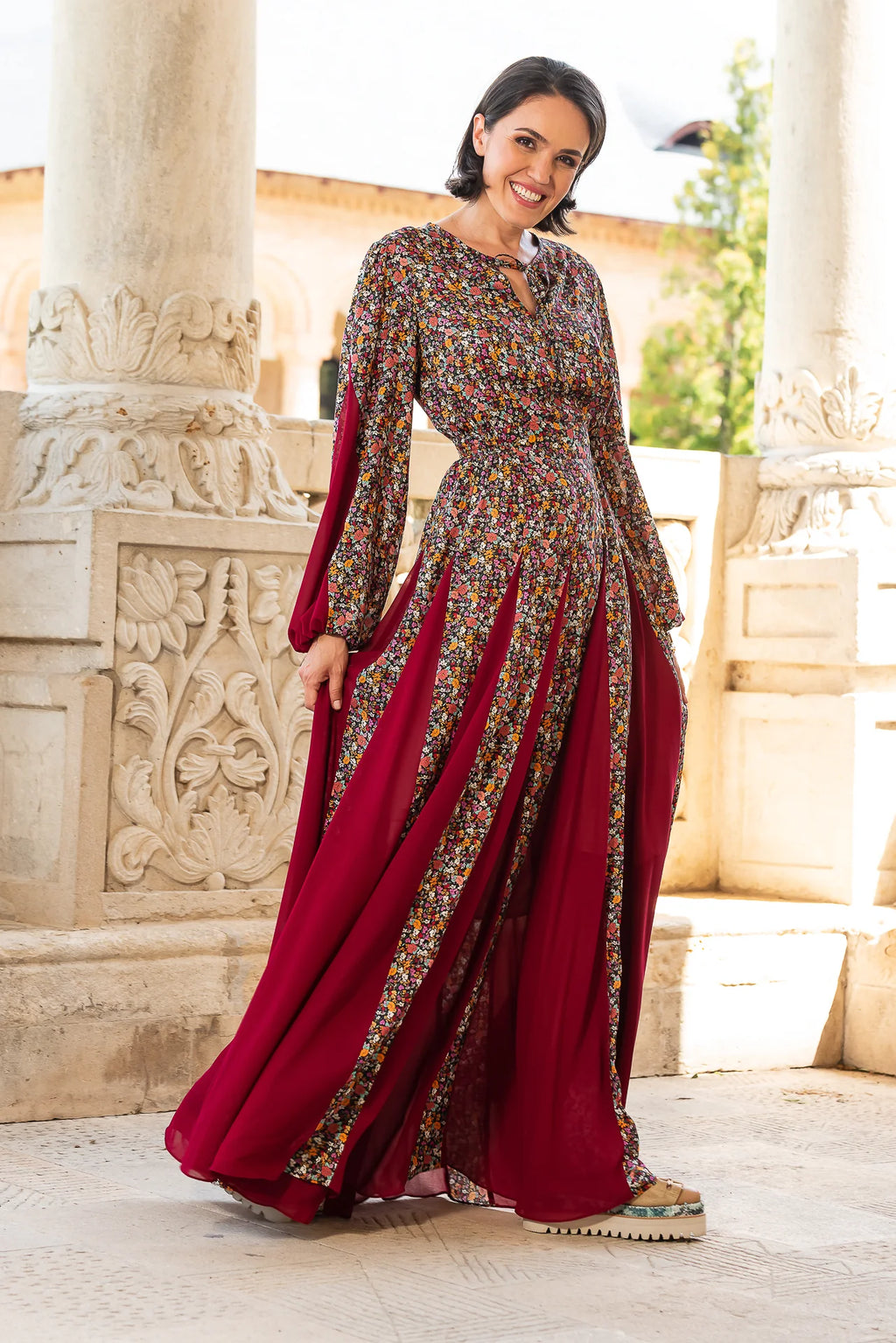 Rochie Statuara cu flori