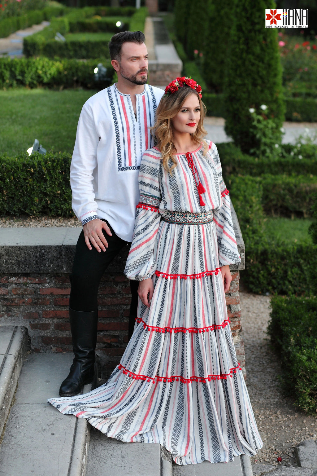 Rochie Boho Populara Stilizata cu Motive Traditionale