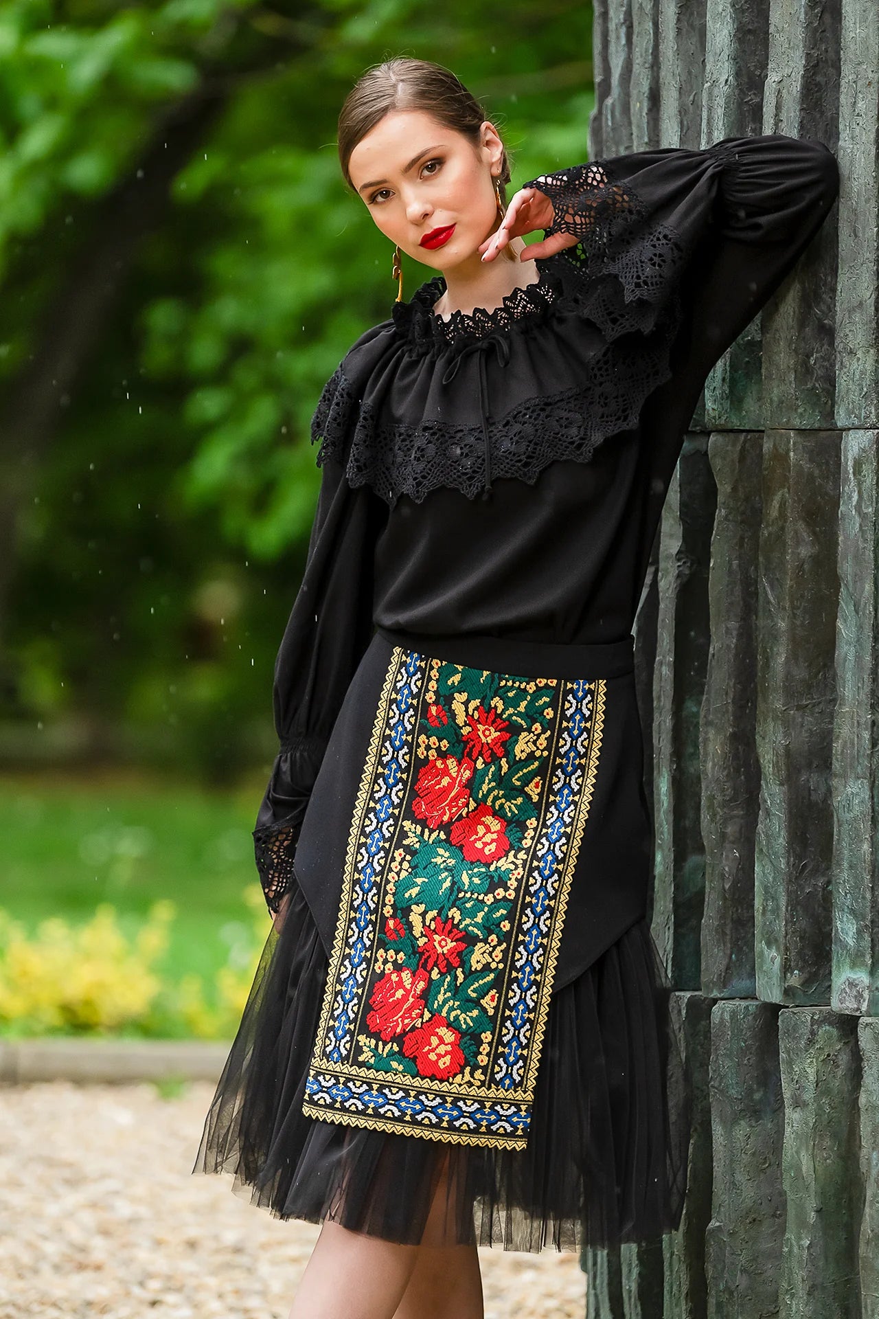 Fusta Cu Fota si Tulle