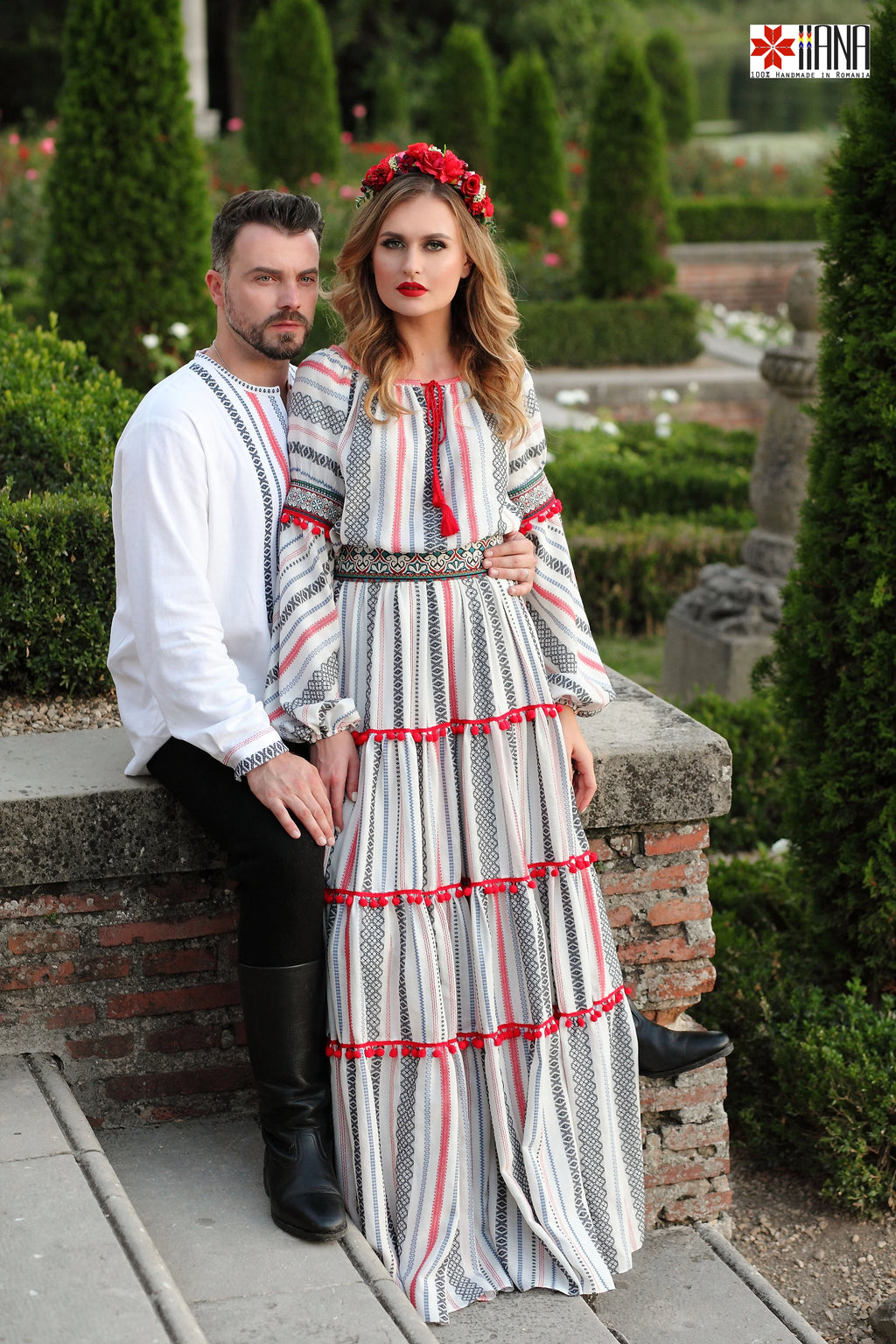 Rochie Boho Populara Stilizata cu Motive Traditionale
