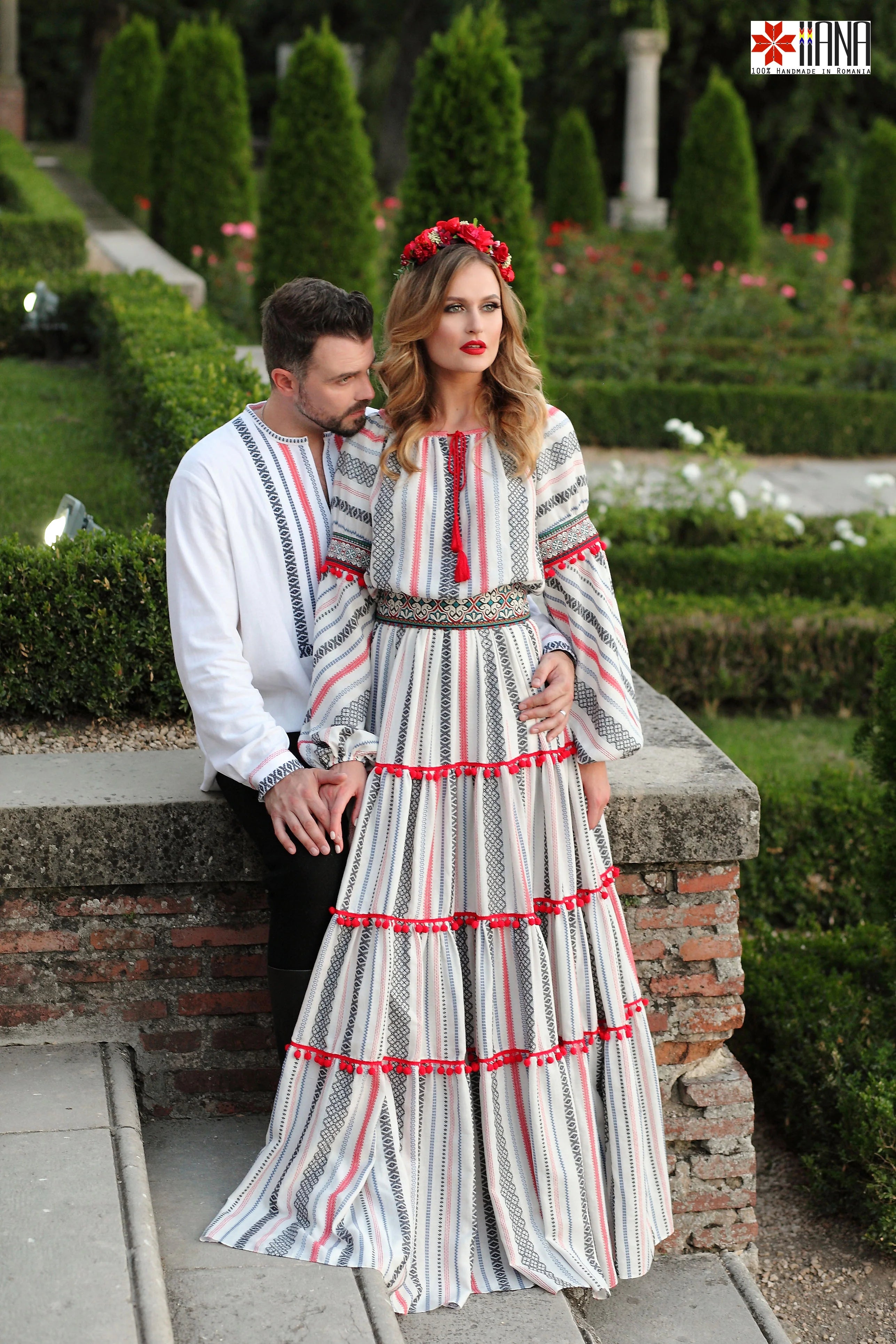 Rochie Boho Populara Stilizata cu Motive Traditionale