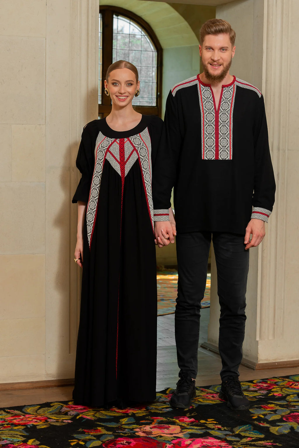 Camasa Barbateasca Traditionala Vladislav Cu Motive Populare