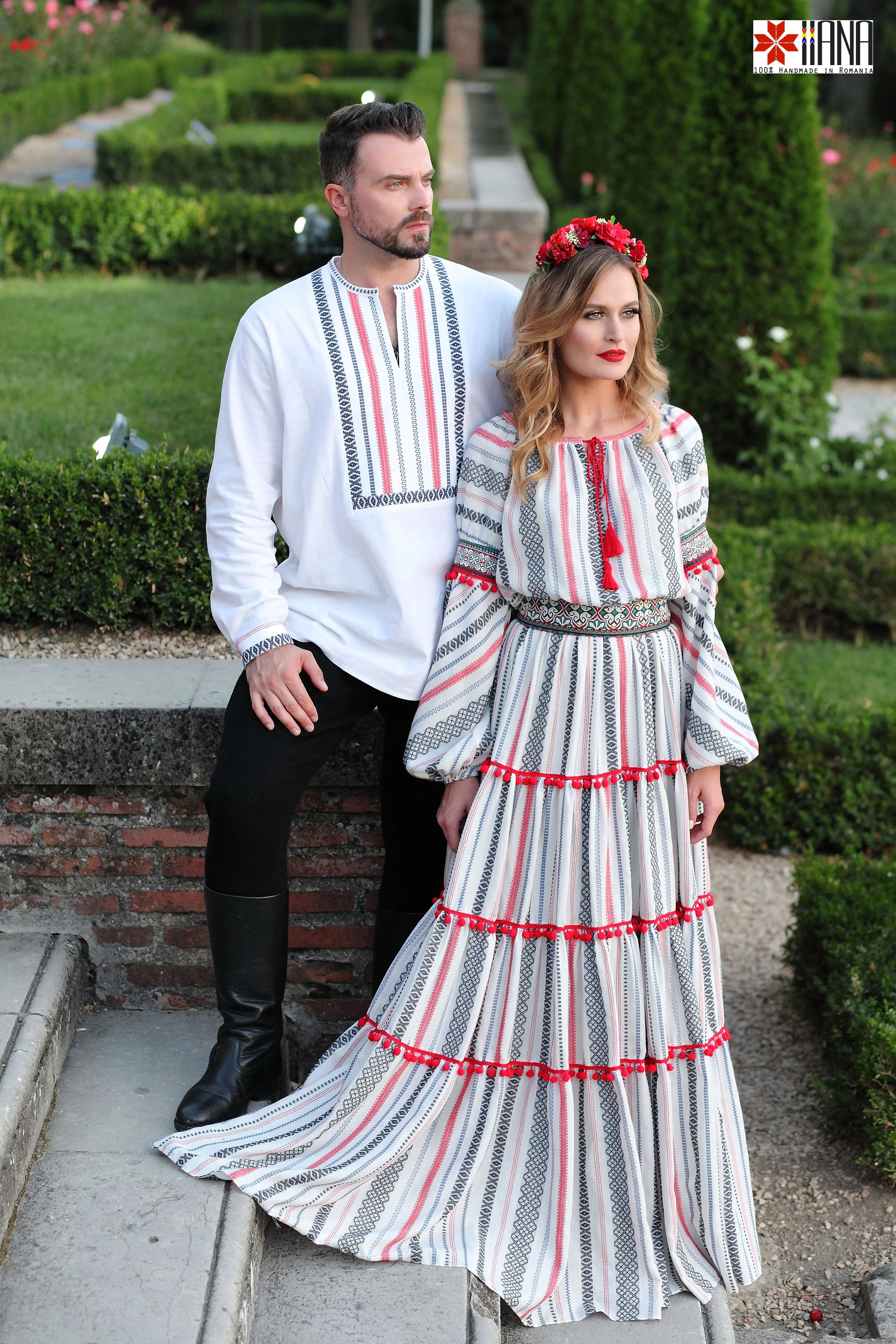 Rochie Boho Populara Stilizata cu Motive Traditionale