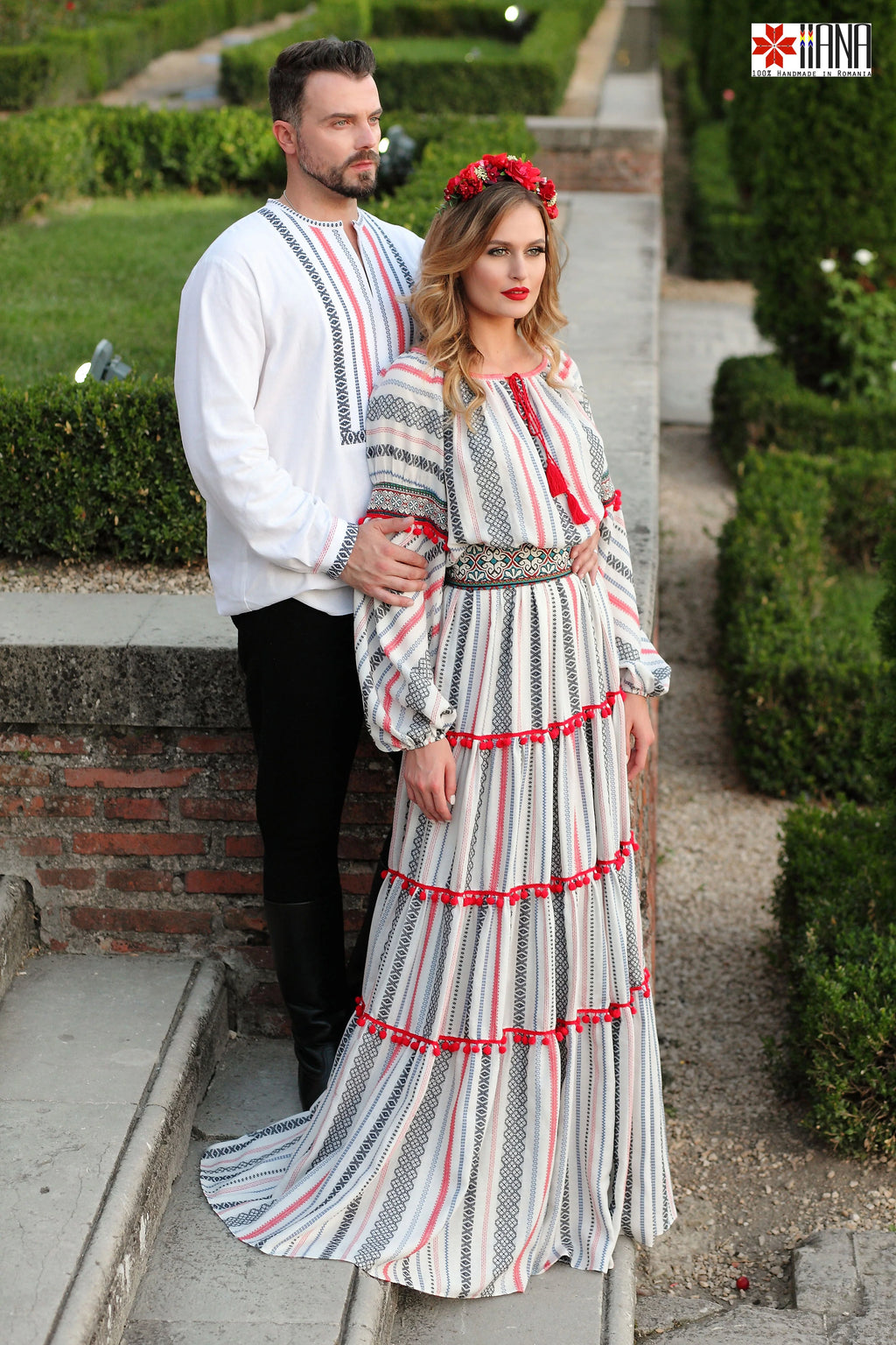 Rochie Boho Populara Stilizata cu Motive Traditionale