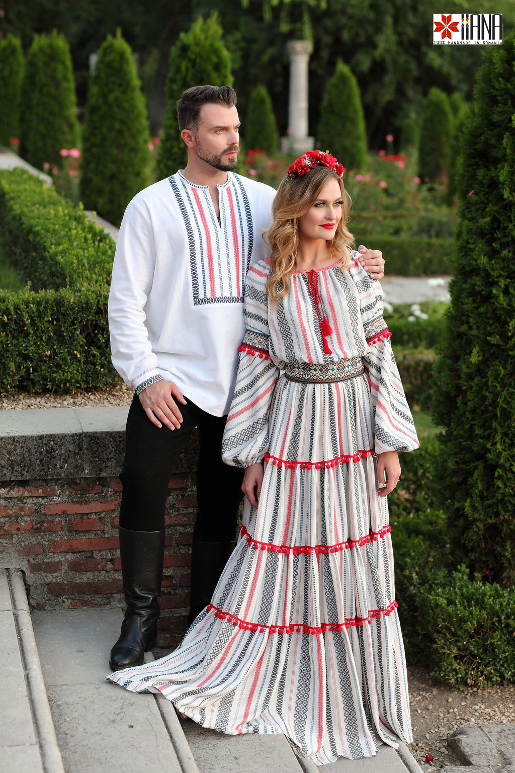 Rochie Boho Populara Stilizata cu Motive Traditionale